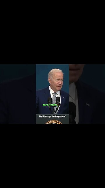Joe Biden's Shocking Admission: 'I Am the Problem!' #shorts #news #politics #shortsvideo