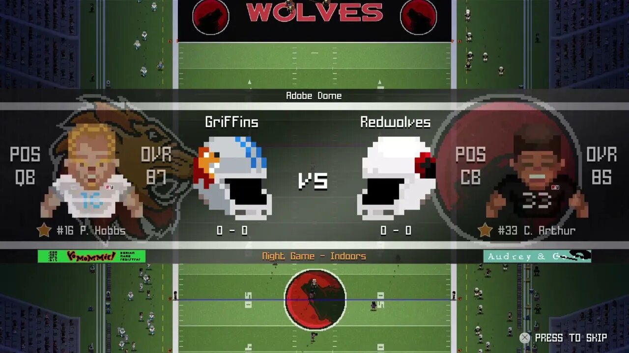 L:1-6- Detroit Griffins (0-0) @ Arizona Redwolves (0-0) - Legend Bowl - Intros / Coin Toss