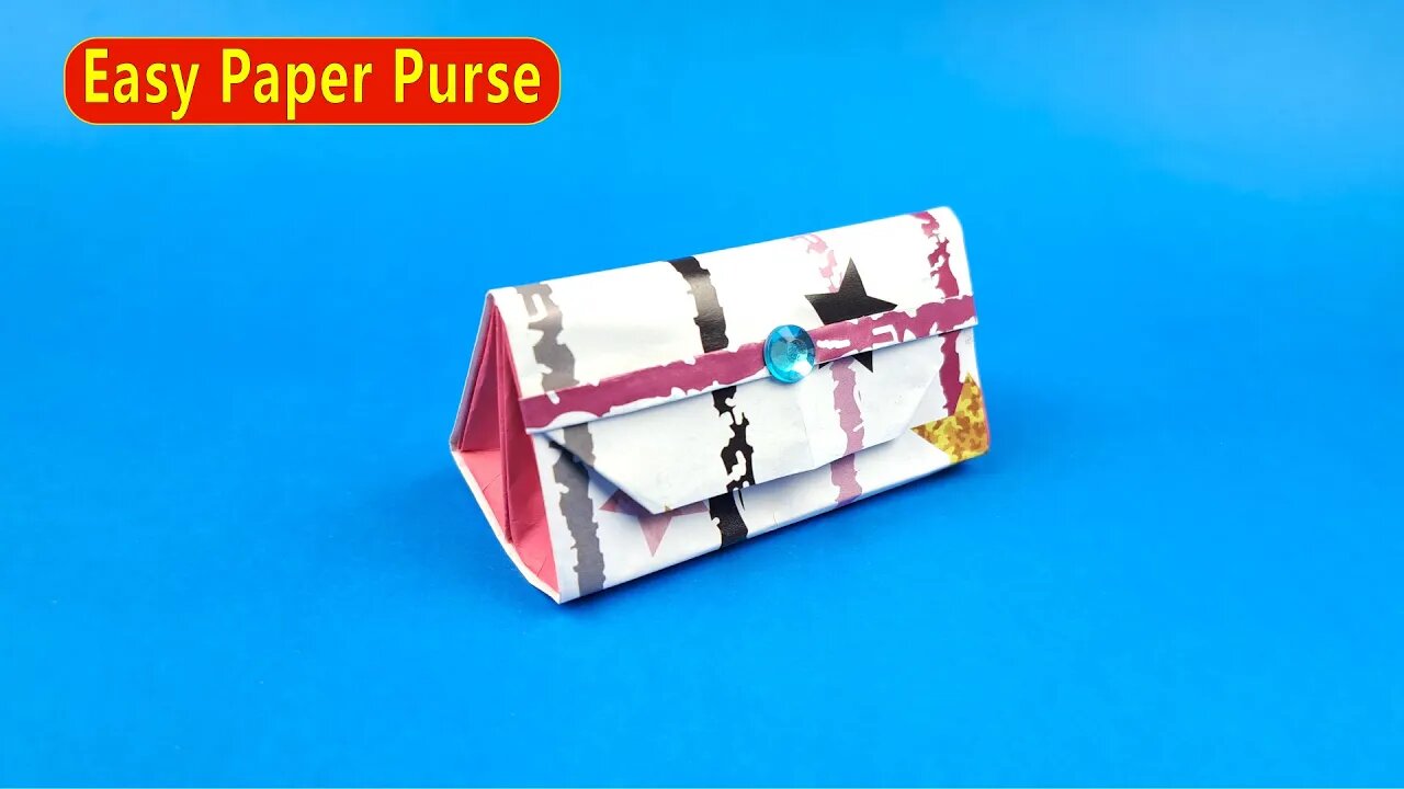 Easy Paper Purse/How to Make Origami/ Easy Origami/Easy Paper Crafts