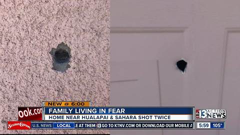 Las Vegas family living in fear after home shot twice