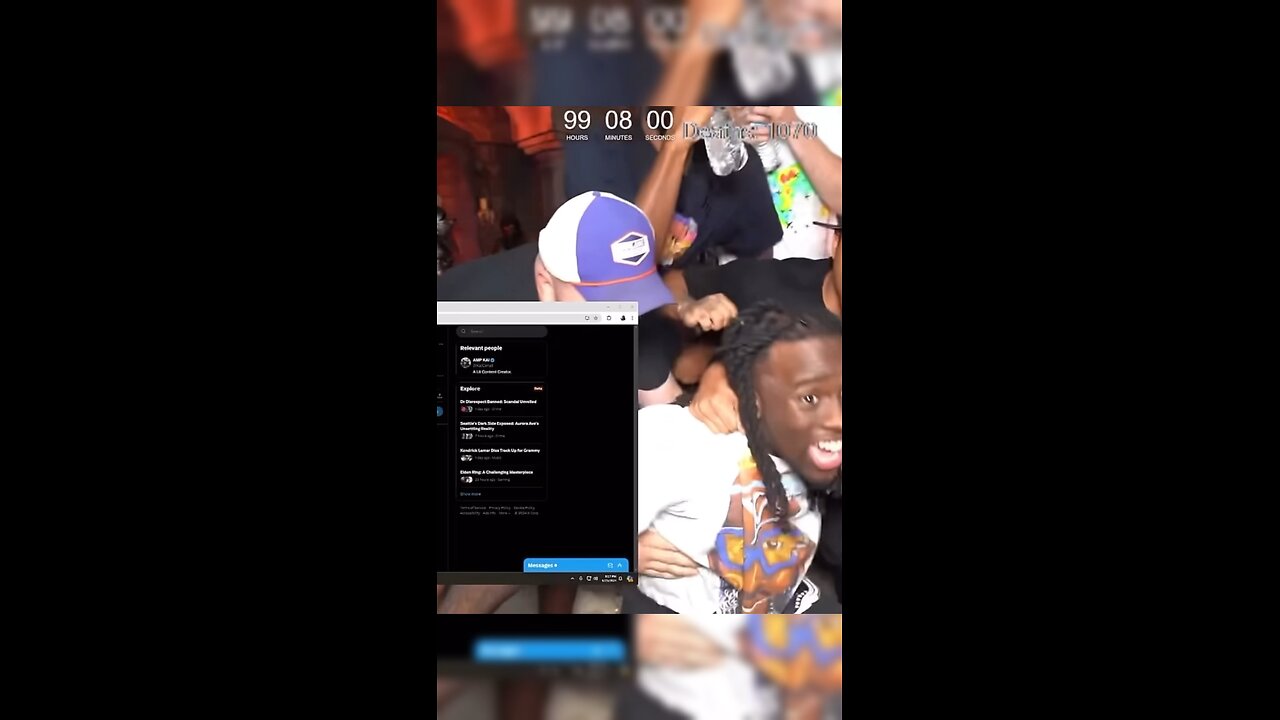 Kai Cenat reaction after finally beating the last boss in Elden Rings!