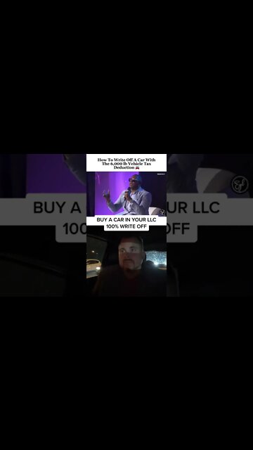 #masterp why a car over 6000 pounds put it in your LLC and write 100% of it off. This is a tech stra