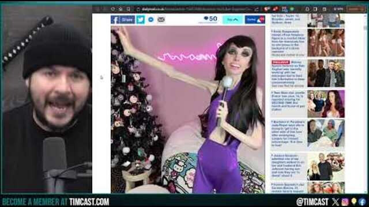 EUGENIA COONEY SPARKS OUTRAGE OVER ANOREXIC SKELETAL FIGURE, PEOPLE DEMAND TIKTOK BAN HER
