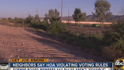 Let Joe Know: Neighbors say HOA is violating their voting rules