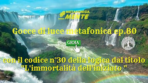 Gocce p.80| Codice 30: l'immortalità dell'iniziato| Sorprendenti conferme sull'origine del virus