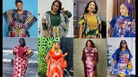 Trendy Adire / Kampala Bubu Kaftan Styles For Elegant Ladies
