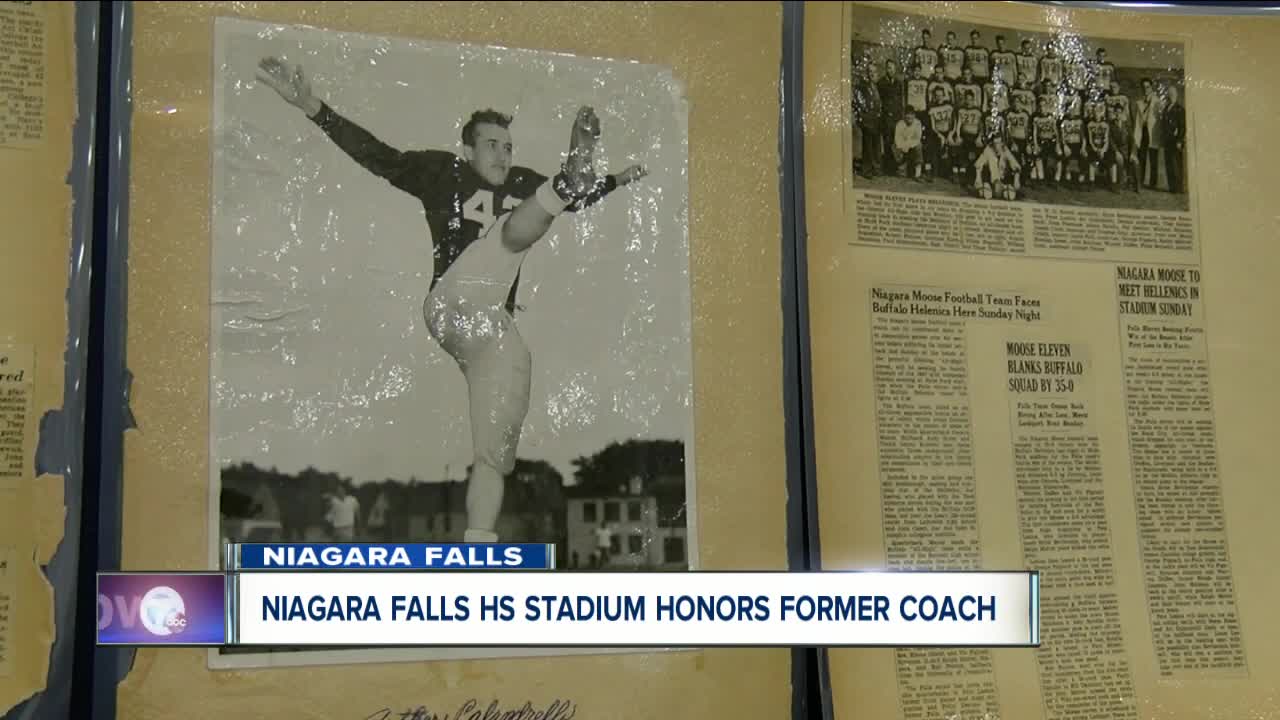 Niagara Falls High School stadium honors former coach