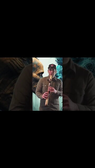 Bass Native American Flute In D #shorts