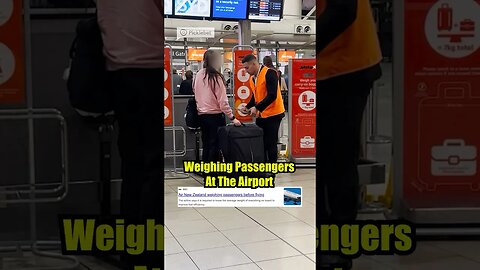 Weighing Passengers At The Airport #travel