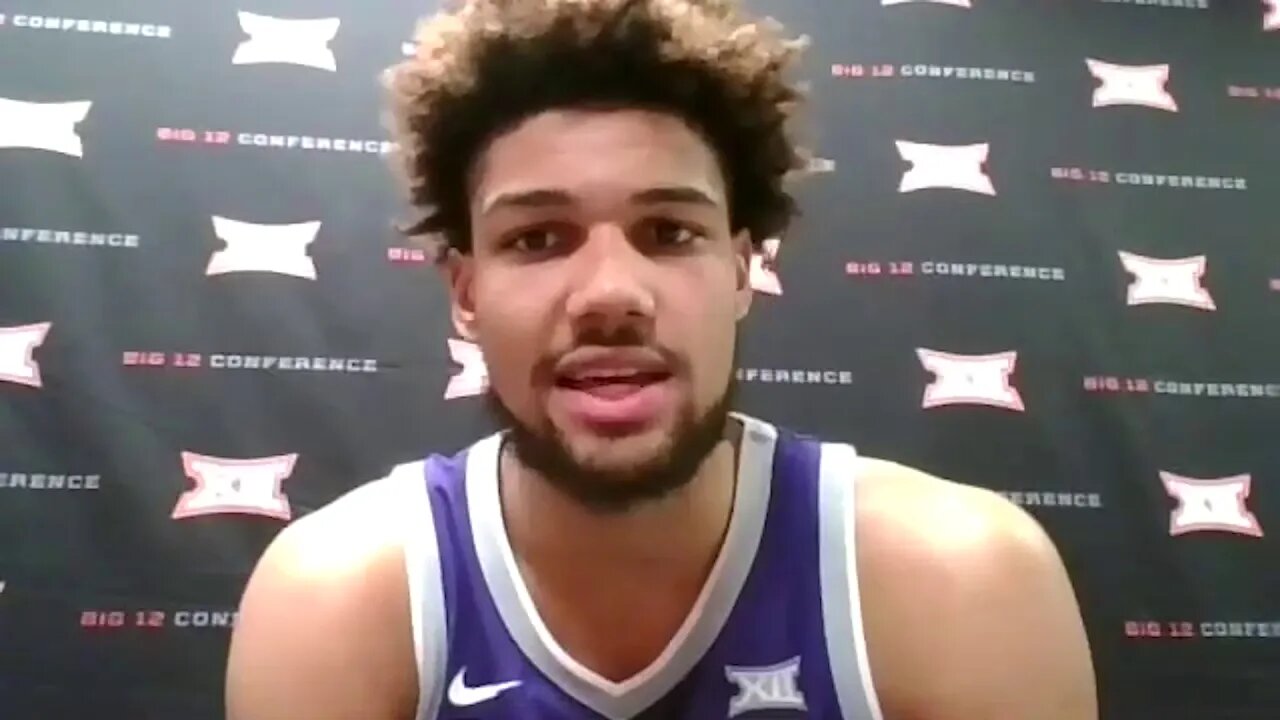 Kansas State Basketball | Davion Bradford Postgame Press Conference | K-State 74, Iowa State 65