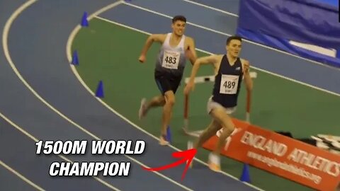 Marathon runner outkicks 1500m World Champion Jake Wightman 3000m BMC Sheffield