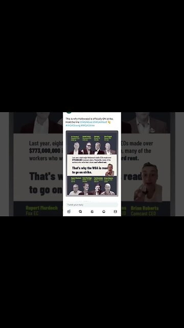 Studio execs plan to wait out the writers strike until writers begin to lose their homes. Evil.