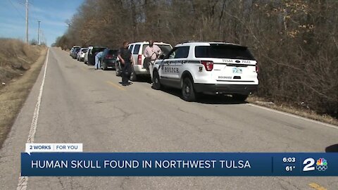 Human skull found in northwest Tulsa