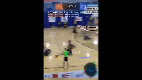 Rocket League but with wheelchairs: What a save #shorts