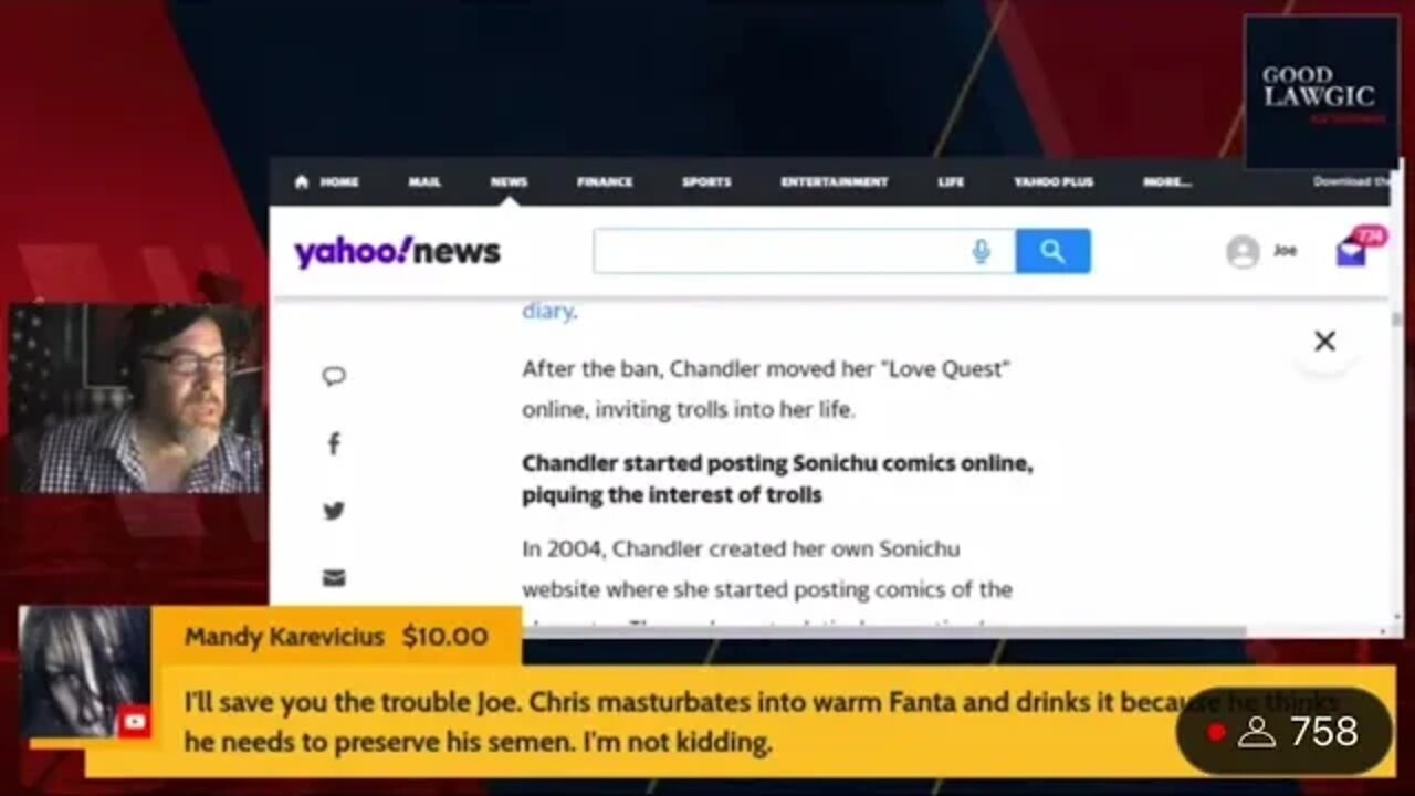 Chris Chan Reaction | Lawyer Reacts to FANTA | Good Lawgic is Broken, Chat Wins Again