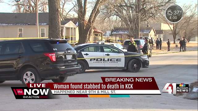 Woman found stabbed to death on porch in KCK