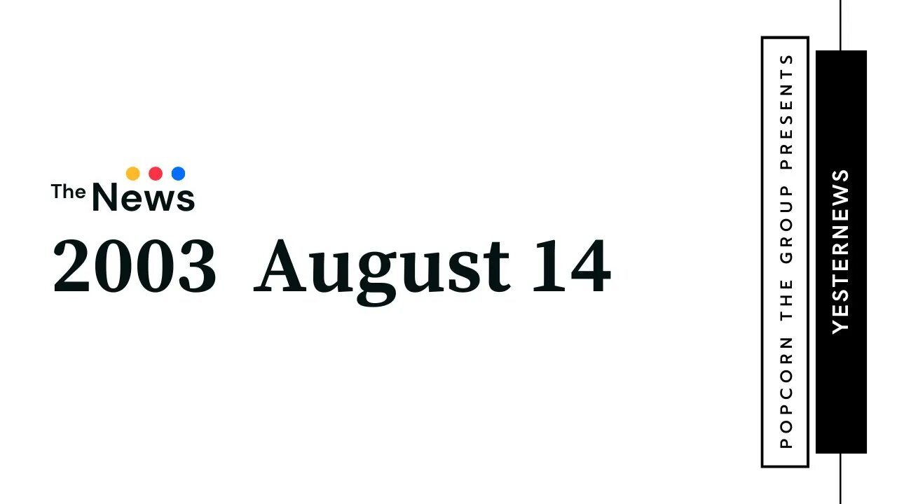 2003.08.14 . 0630pm NBC Nightly News w Tom Brokaw . NYC Blackout