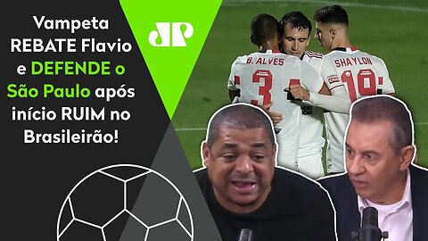 "Cara, o São Paulo não..." Vampeta DEFENDE o SPFC e REBATE Flavio Prado!