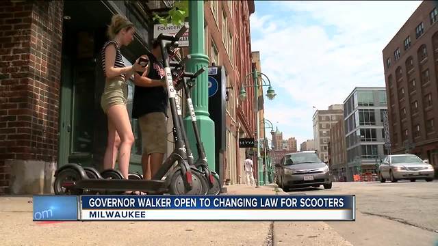 Gov. Walker open to Bird scooters remaining in Milwaukee