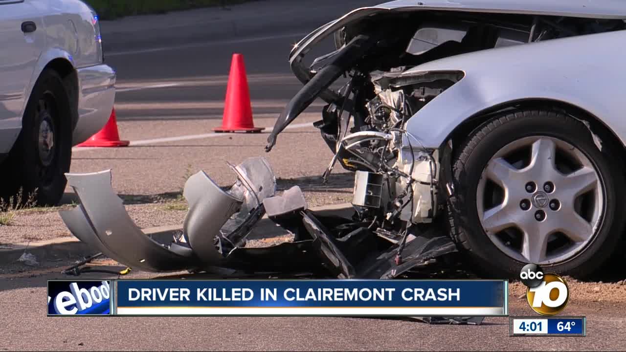 Driver killed in Clairemont crash