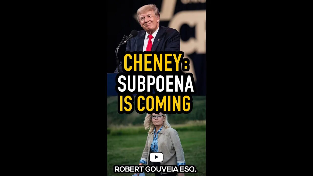 Cheney: Subpoena Is Coming for Trump #shorts