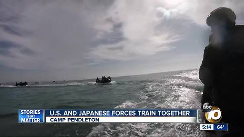 U.S. and Japanese forces train together