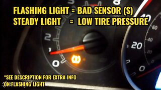 TOYOTA TIRE WARNING LIGHT _ TPMS LIGHT FLASHING TUTORIAL _HOW TO SOLVE