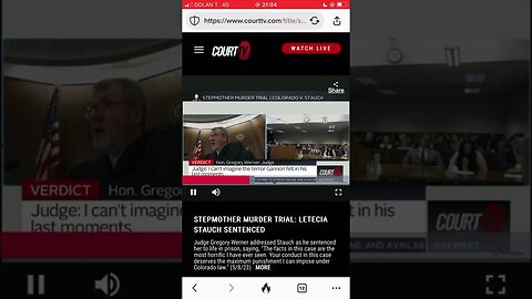 Pregnant and watching Letecia Stauch verdict and sentencing.