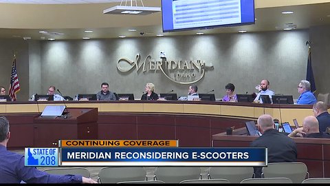 Meridian reconsiders e-scooters
