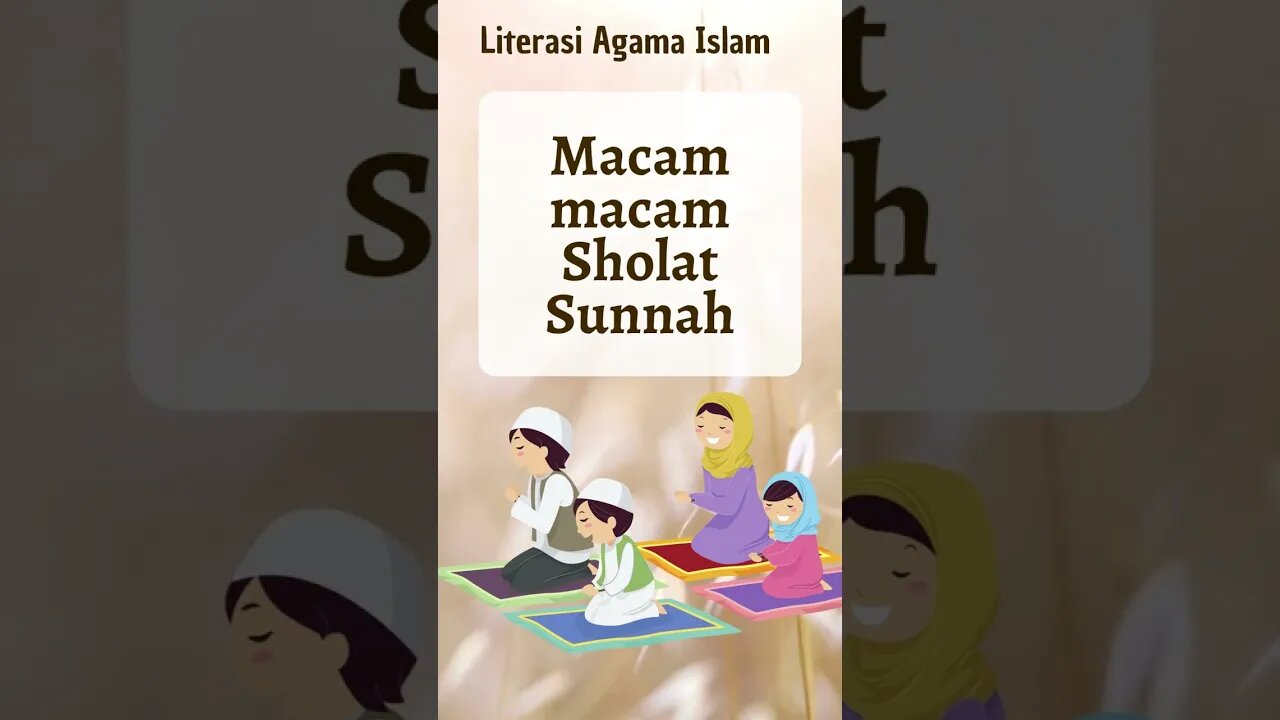 macam-macam sholat sunnah