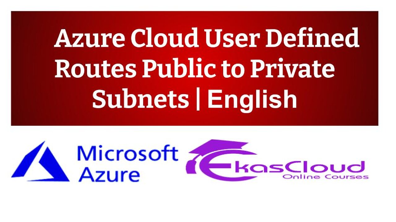 #Azure Cloud User Defined Routes Public to Private Subnets _ Ekascloud _ English