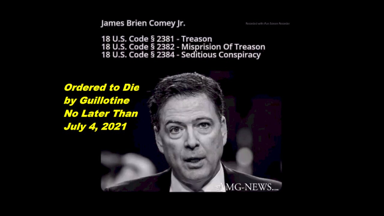 How To Lose Your Head : The Tribunal Finale of James Comey