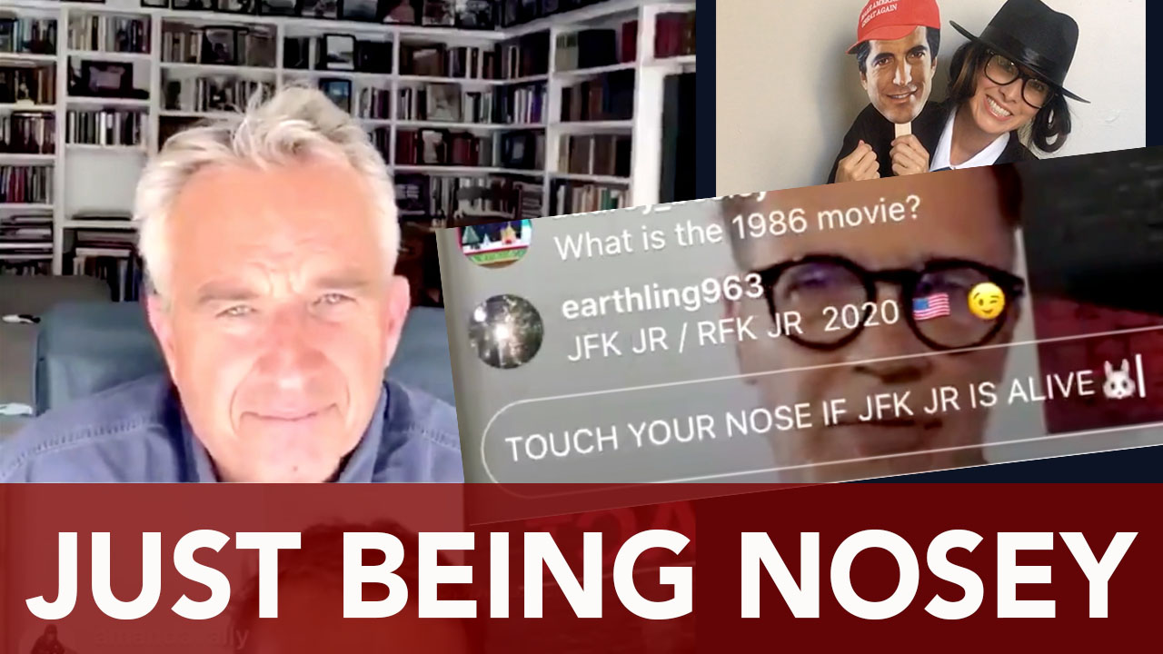 Vincent Fusca investigates Robert Kennedy Jr - RFK Jr touching nose!