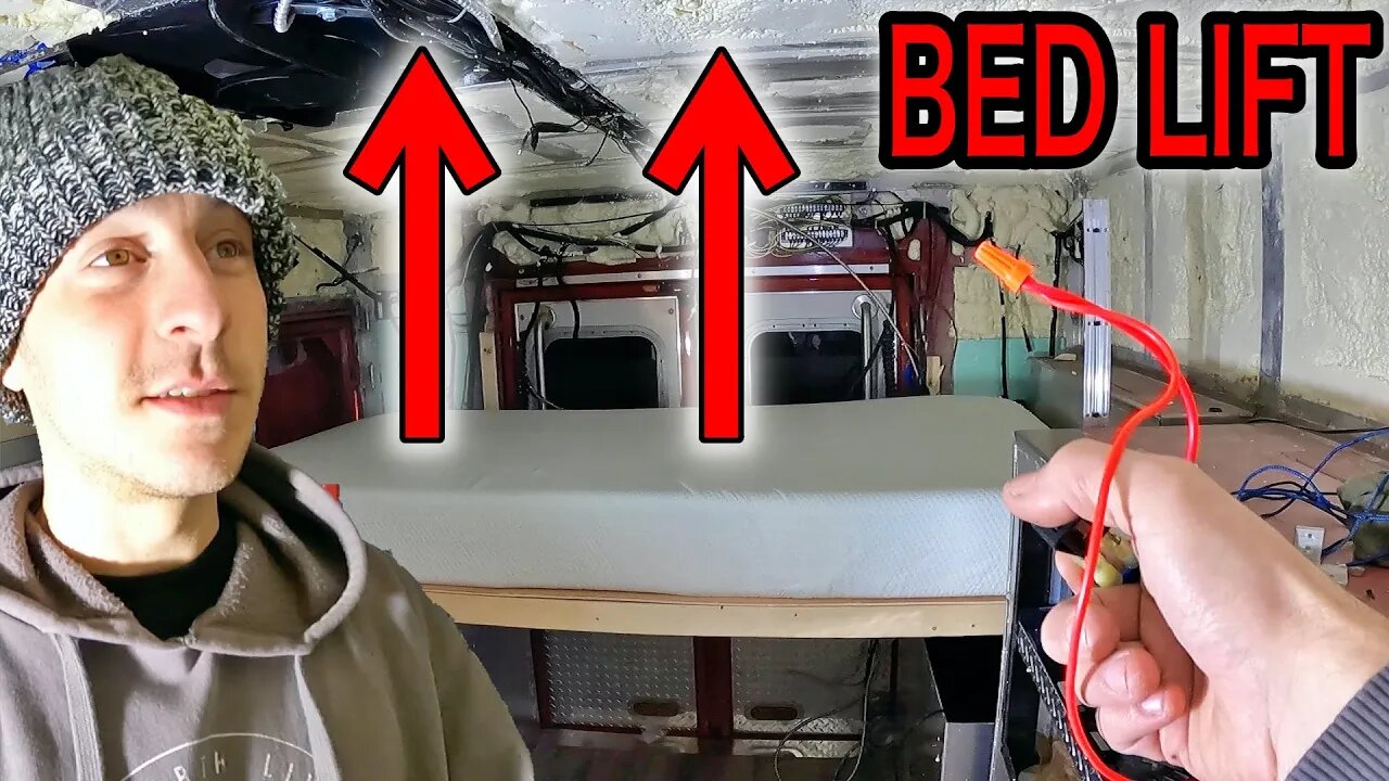 Van Life Bed Lift | Ambulance Conversion - Episode 5