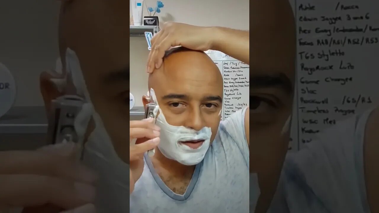 ASMR Phenomenal Shave, West Man Adamastor, Parker 64S, Semogue boar brush. #asmr #shavingproducts