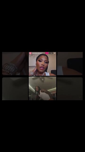Nicki Minaj hung up on Instagram live with Kai Cenat #nickiminaj #kaicenat #twitch #streamer #singer