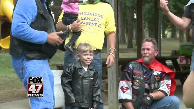 Motorcycle ride held for 8-year-old girl who was fighting cancer