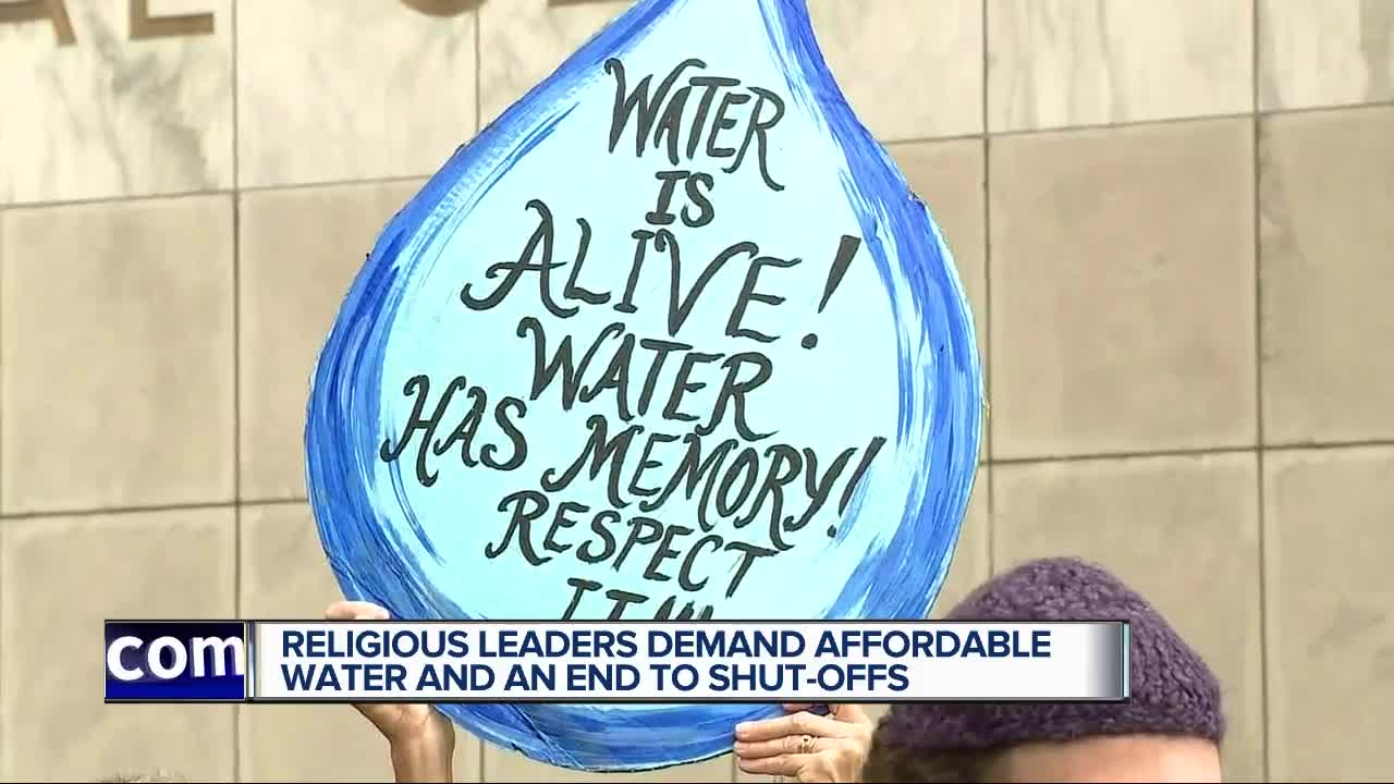 Religious leaders demand affordable water and an end to shut-offs