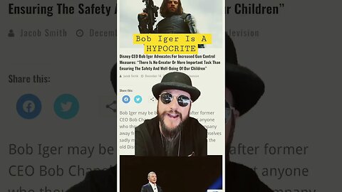 Disney CEO Bob Iger Is A HYPOCRITE! #shorts