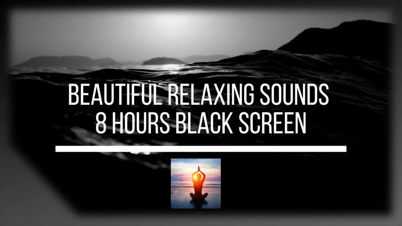 Black Screen Beach Ambience. White Noise for Sleeping, Relaxing, Study, Insomnia. 8 Hours