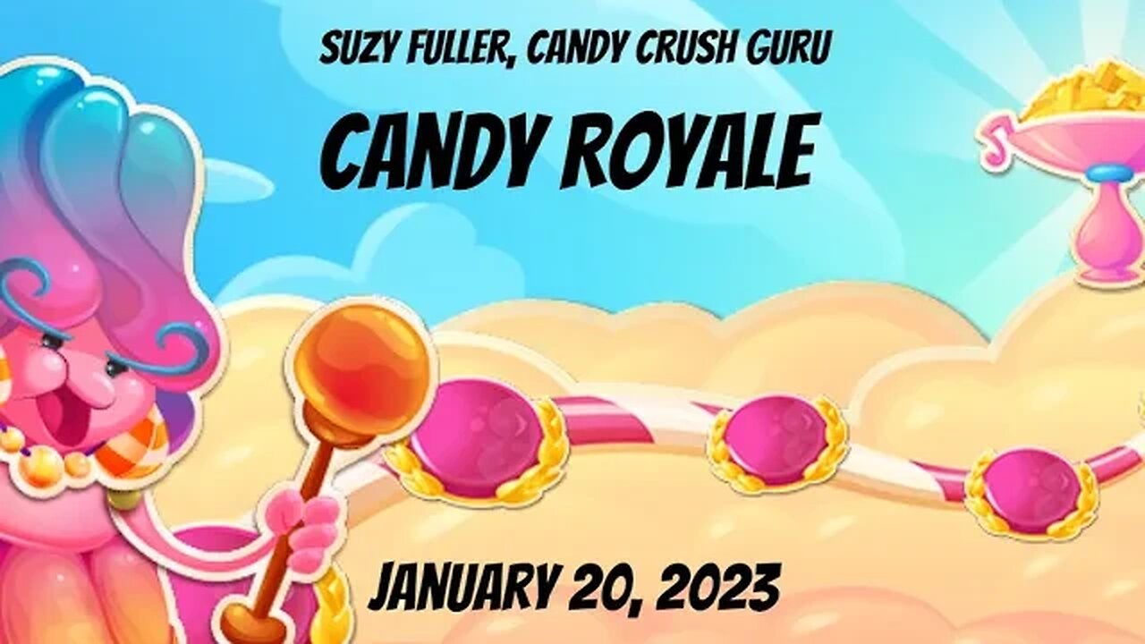 Candy Royale for January 20, 2023 in Candy Crush Saga. How many gold bars did I win this time?