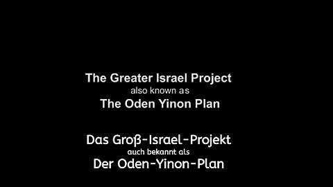 Das Groß- Israel - Projekt