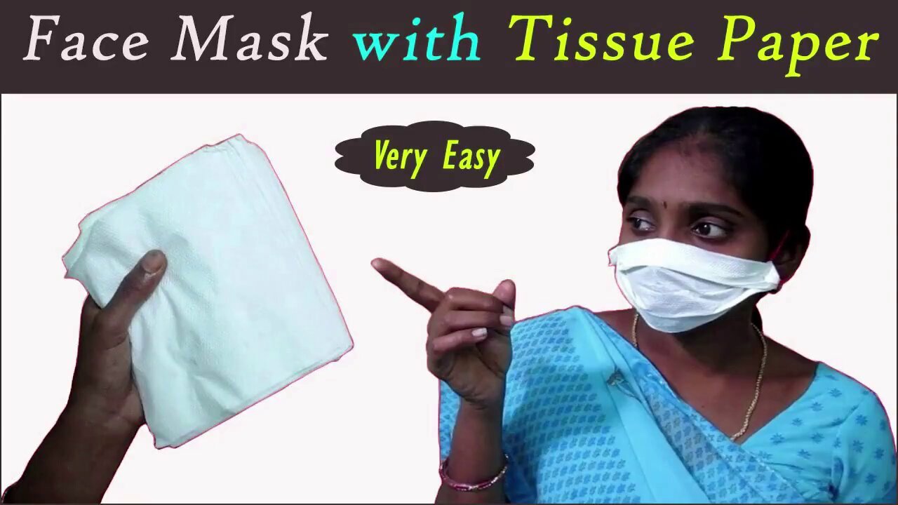 Face Mask with Tissue Paper | How to Make Mask At Home | Homemade Mask using Tissue Paper