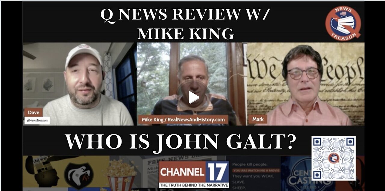 NEWS TREASON W/ MIKE KING Q NEWS REVIEW. TY JGANON, SGANON, CLIF HIGH, GENE DECODE