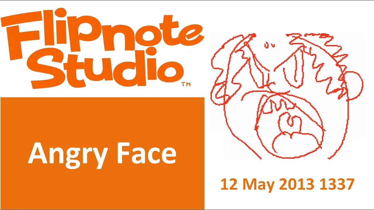 12 May 2013 1337 - Flipnote Studio: Angry Face