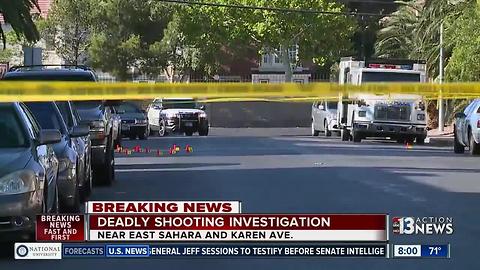 Shooting near Sahara and Karen avenues