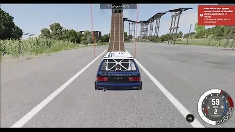 BeamNG Drive: Ibishu Covert Flying Journey Over Raised Platforms!