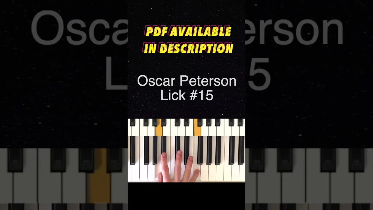 Oscar Peterson Lick #15