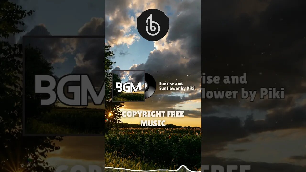 "Sunrise and Sunflower by Piki | Copyright FREE Background Music @BG.M #shorts