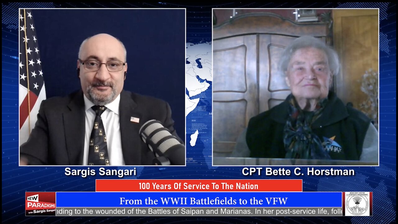 Captain Bette C. Horstman, 100 Years of Service To The Nation, New Paradigms w/Sargis Sangari EP #75